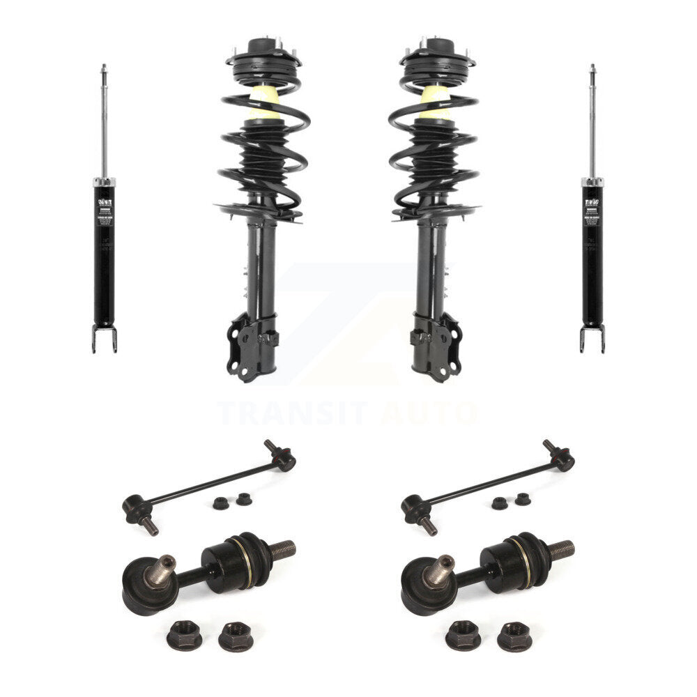 Front Rear Complete Strut Shock & TOR sway Bar Link Kit (8Pc) For Hyundai Tucson Kia KSS-107756
