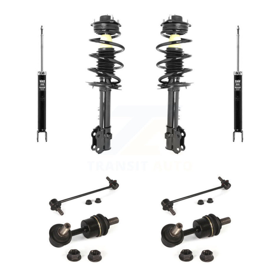 Front Rear Complete Strut Shock & TOR sway Bar Link Kit (8Pc) For Hyundai Tucson Kia KSS-107756