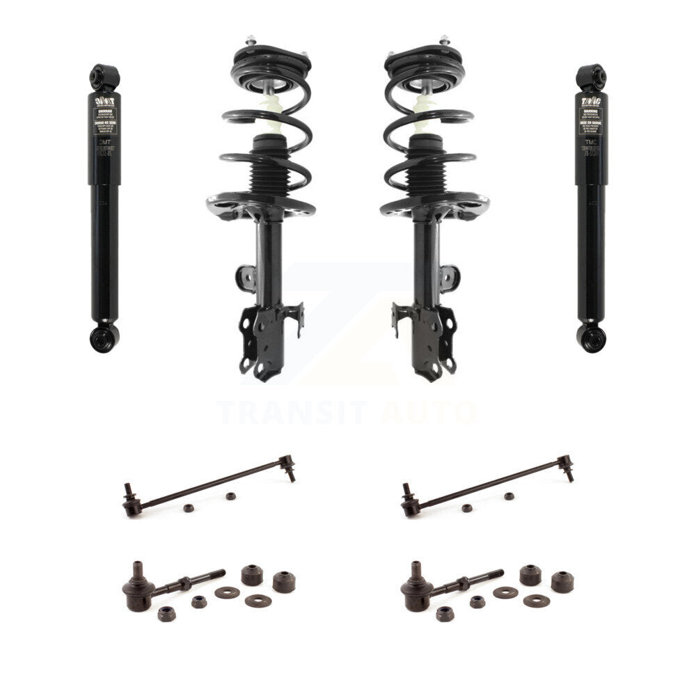 Front Rear Complete Suspension Strut Shock & TOR Bar Link Kit (8Pc) For Toyota RAV4 KSS-107759