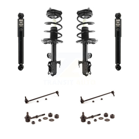 Front Rear Complete Suspension Strut Shock & TOR Bar Link Kit (8Pc) For Toyota RAV4 KSS-107759