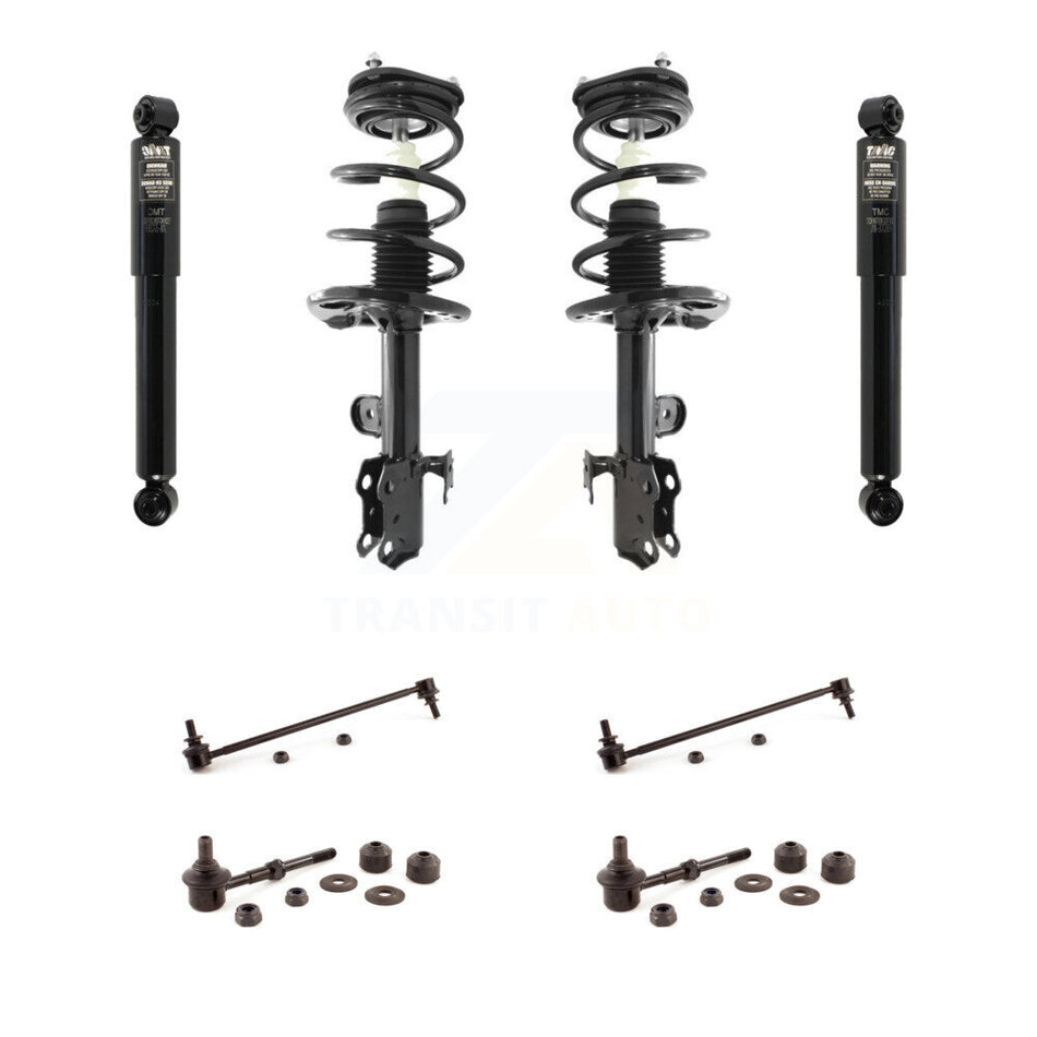 Front Rear Complete Suspension Strut Shock & TOR Bar Link Kit (8Pc) For Toyota RAV4 KSS-107759