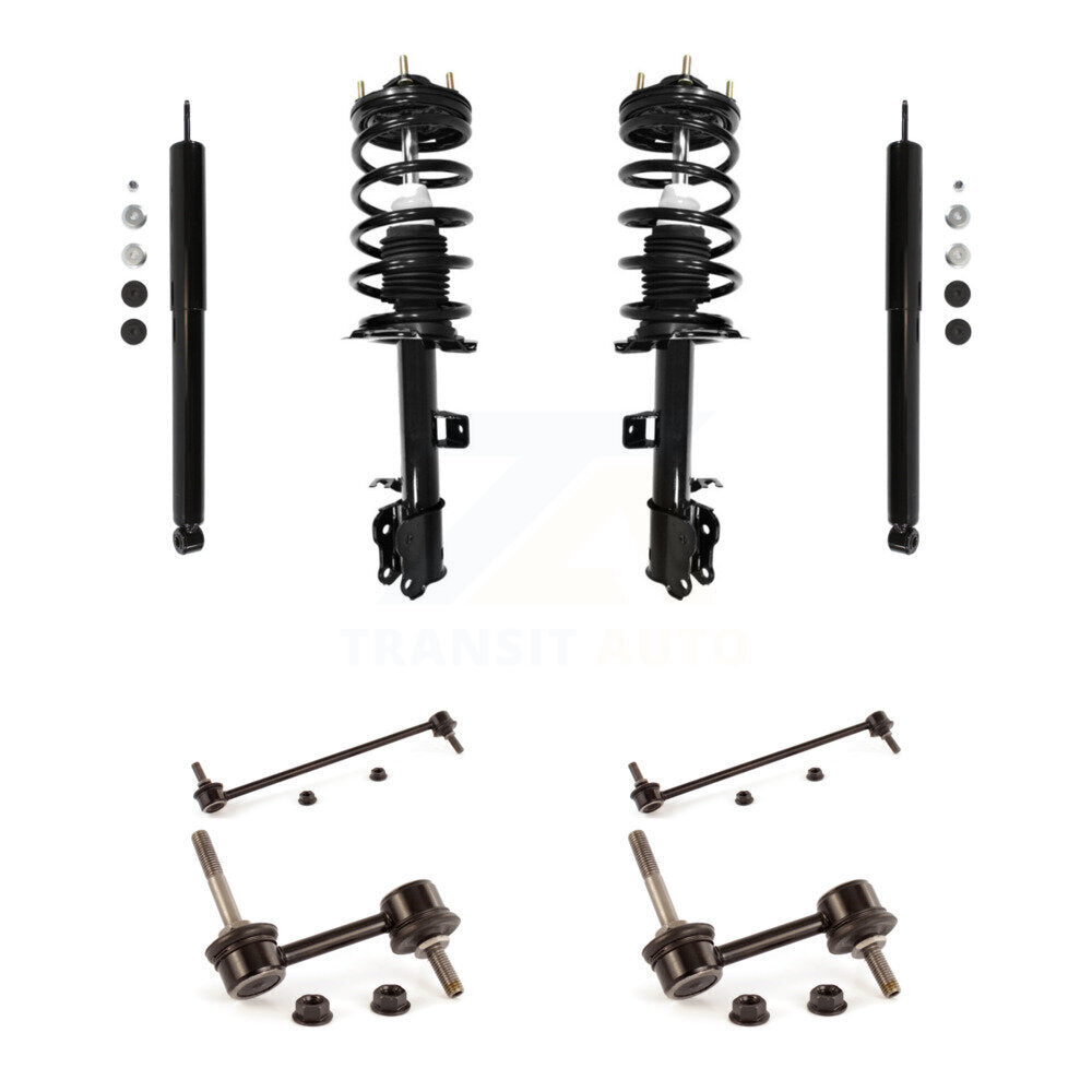 Front Rear Complete Strut Shock & TOR sway Bar Link Kit (8Pc) For Ford Escape Mazda KSS-107761