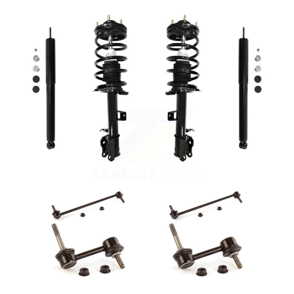 Front Rear Complete Strut Shock & TOR sway Bar Link Kit (8Pc) For Ford Escape Mazda KSS-107761