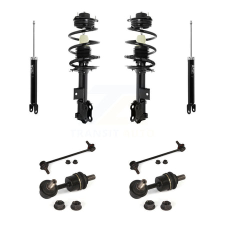 Front Rear Complete Strut Shock & TOR sway Bar Link Kit (8Pc) For Hyundai Sonata Kia KSS-107764