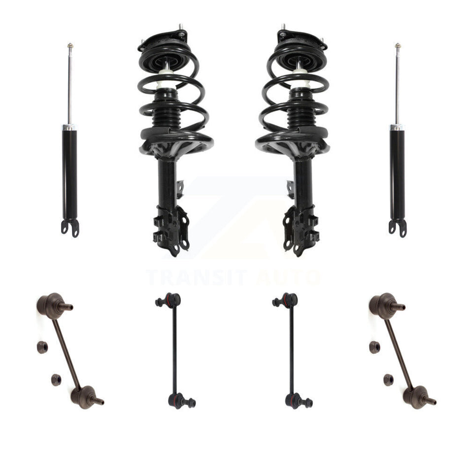 Front Rear Complete Strut Shock & TOR sway Bar Link Kit (8Pc) For Hyundai Elantra KSS-107766