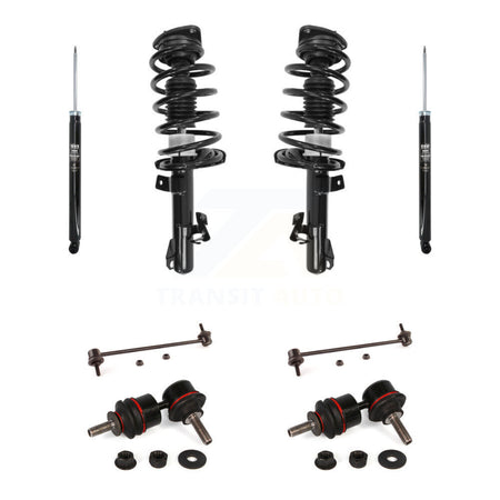 Front Rear Complete Strut Shock & TOR sway Bar Link Kit (8Pc) For 2012-2015 Mazda 5 KSS-107769