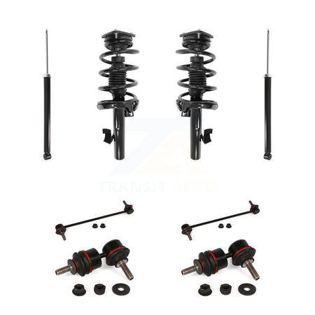 Front Rear Complete Strut Shock & TOR sway Bar Link Kit (8Pc) For Volvo S40 C30 V50 KSS-107770