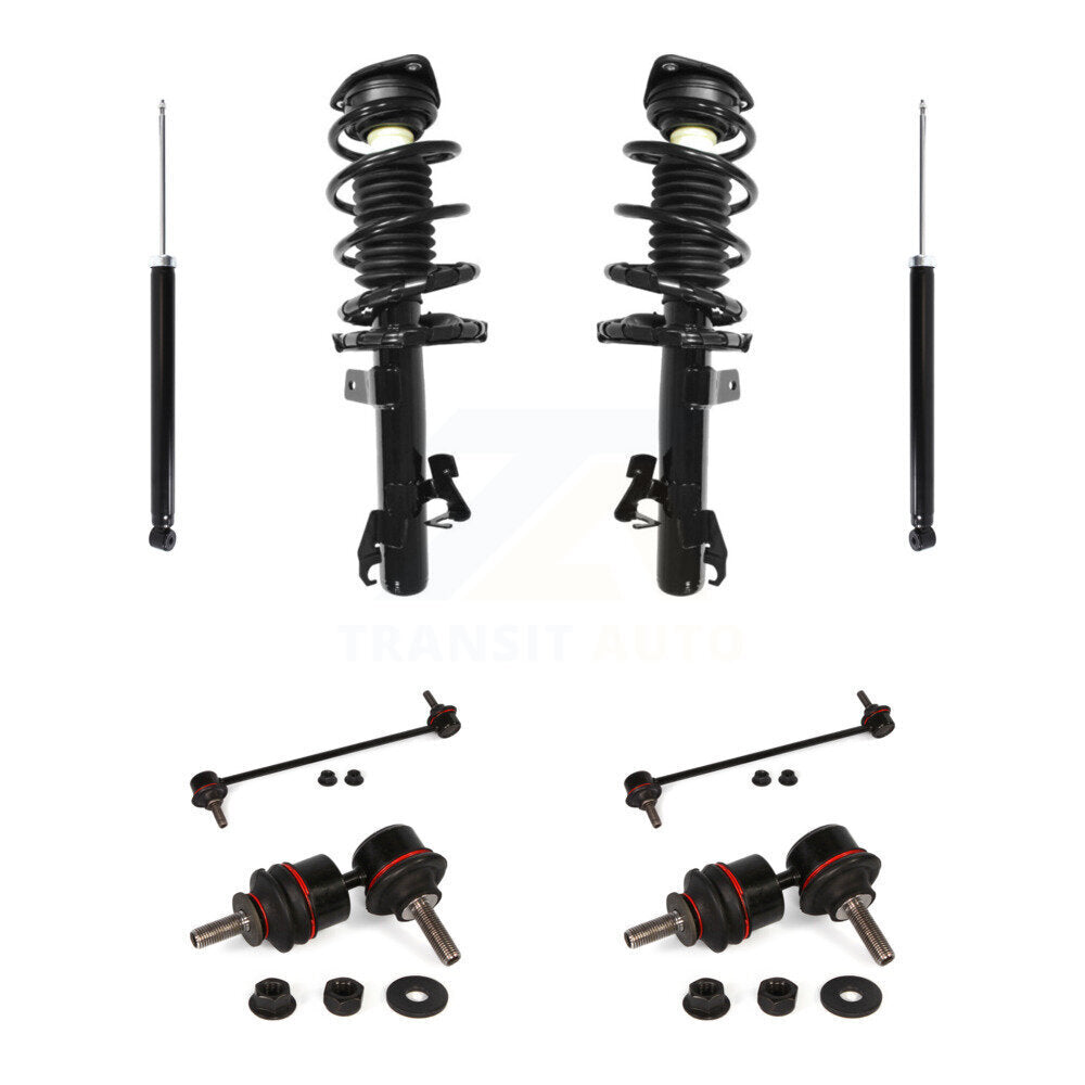Front Rear Complete Suspension Strut Shock & TOR sway Bar Link Kit (8Pc) For Mazda 3 KSS-107774