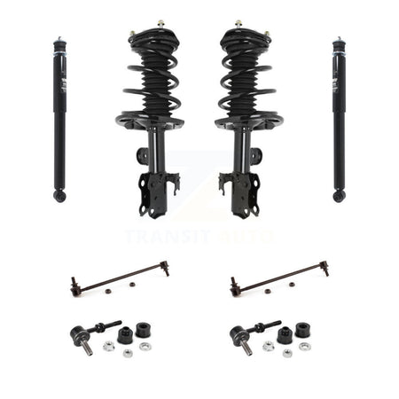 Front Rear Complete Strut Shock & TOR sway Bar Link Kit (8Pc) For 2011-2016 Scion tC KSS-107778