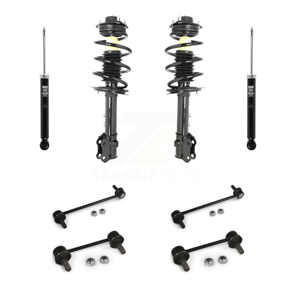 Front Rear Complete Strut Shock & TQ sway Bar Link Kit (8Pc) For Hyundai Tucson Kia KSS-107779