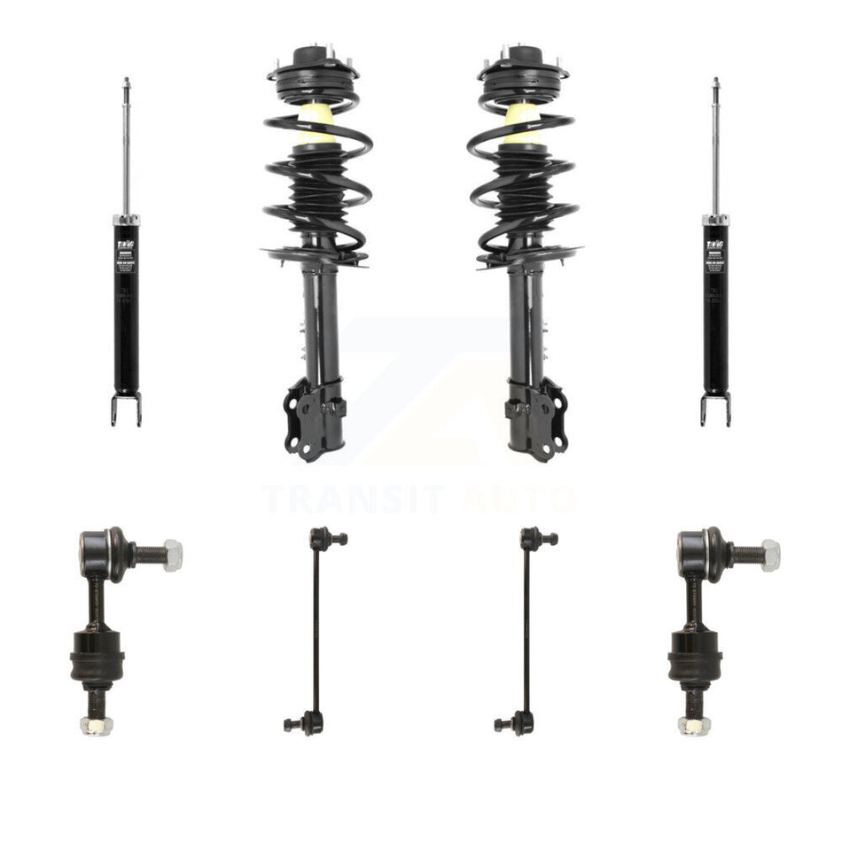 Front Rear Complete Strut Shock & TQ sway Bar Link Kit (8Pc) For Hyundai Tucson Kia KSS-107782