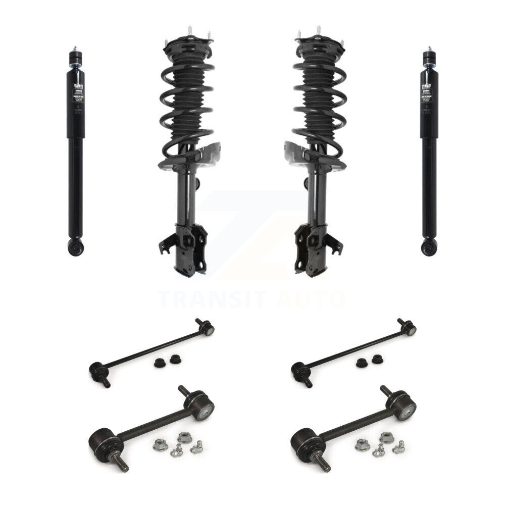 Front Rear Complete Strut Shock & TQ sway Bar Link Kit (8Pc) For 2007-2012 Acura RDX KSS-107783