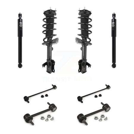 Front Rear Complete Strut Shock & TQ sway Bar Link Kit (8Pc) For 2007-2012 Acura RDX KSS-107783