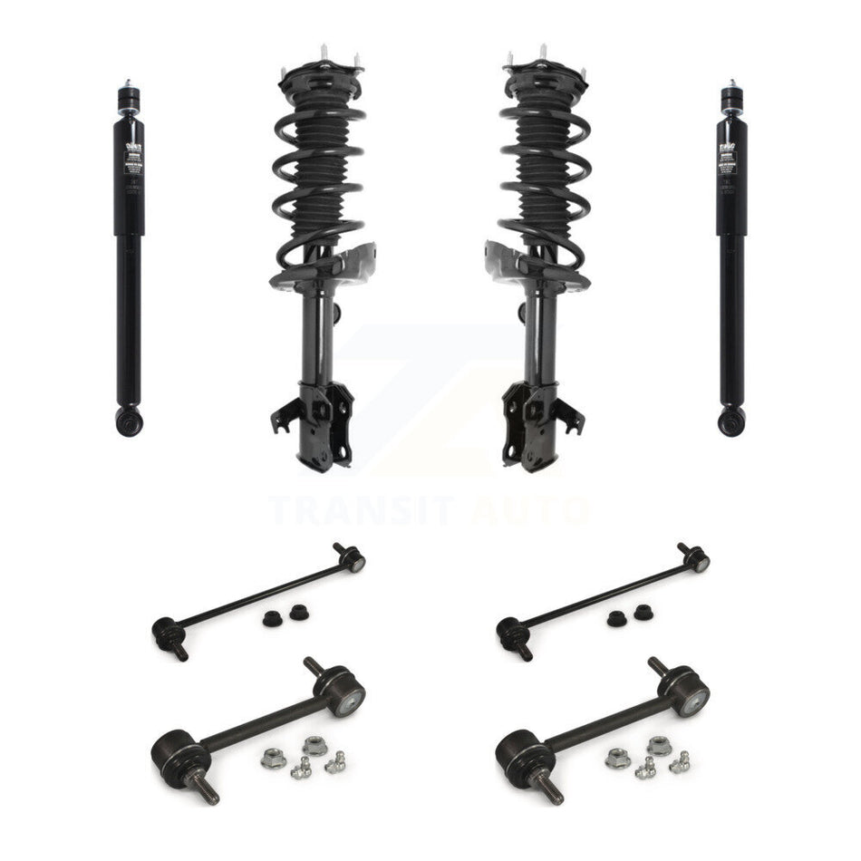 Front Rear Complete Strut Shock & TQ sway Bar Link Kit (8Pc) For 2007-2012 Acura RDX KSS-107783