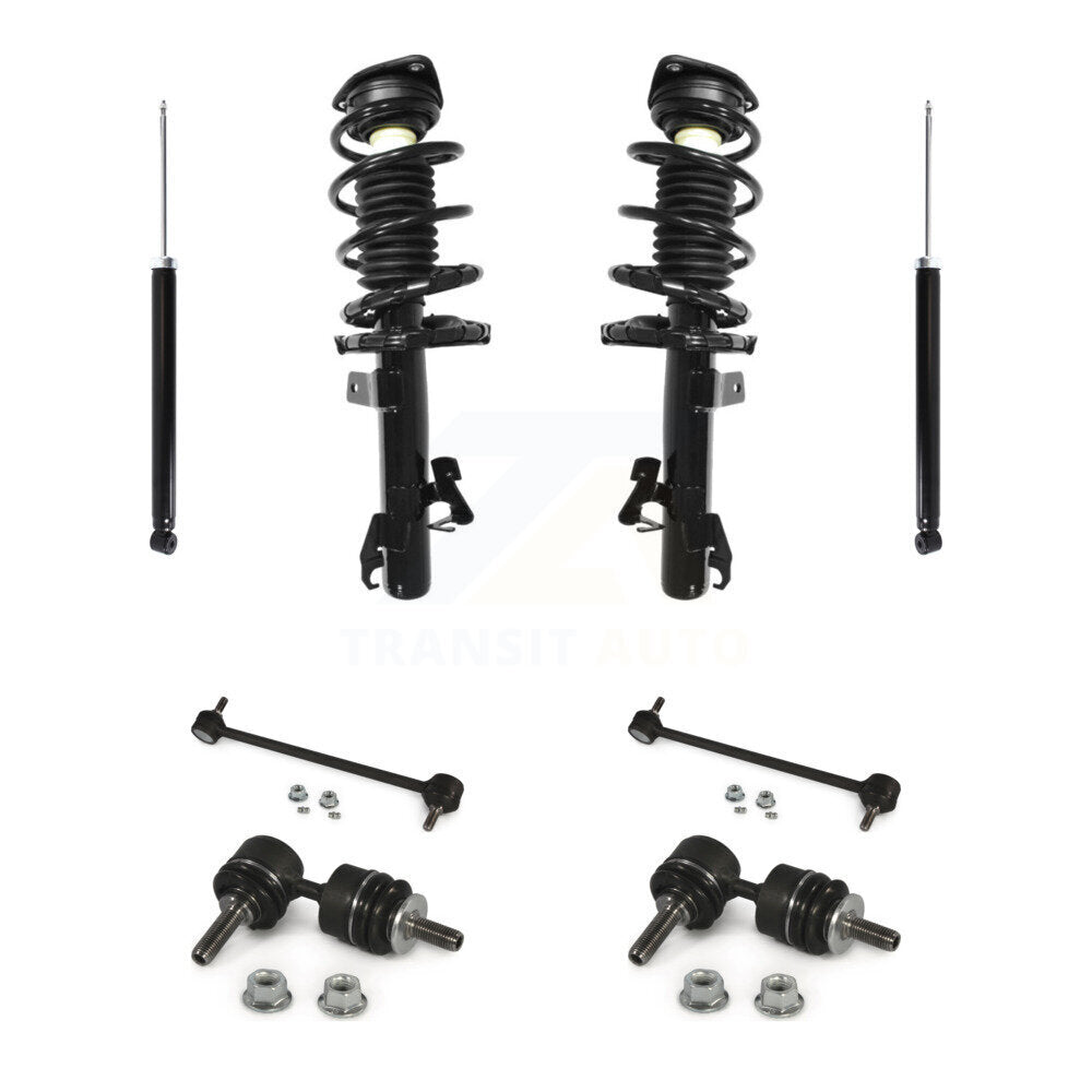 Front Rear Complete Suspension Strut Shock & TQ sway Bar Link Kit (8Pc) For Mazda 3 KSS-107793