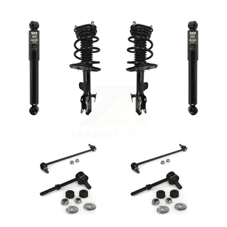 Front Rear Complete Suspension Strut Shock & TQ Bar Link Kit (8Pc) For Toyota RAV4 KSS-107794