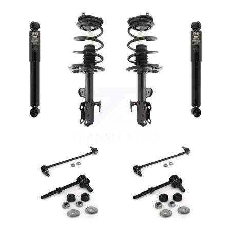 Front Rear Complete Suspension Strut Shock & TQ Bar Link Kit (8Pc) For Toyota RAV4 KSS-107795