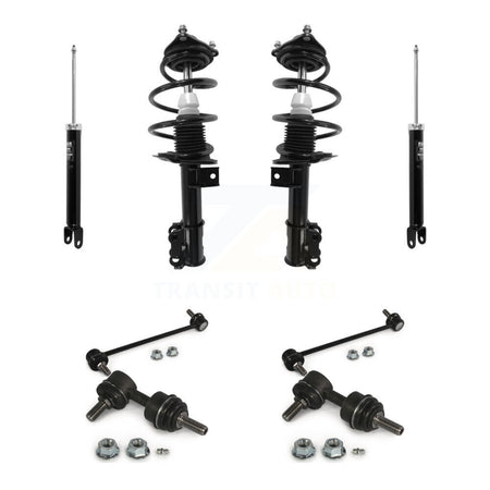 Front Rear Complete Strut Shock & TQ sway Bar Link Kit (8Pc) For Hyundai Sonata Kia KSS-107799