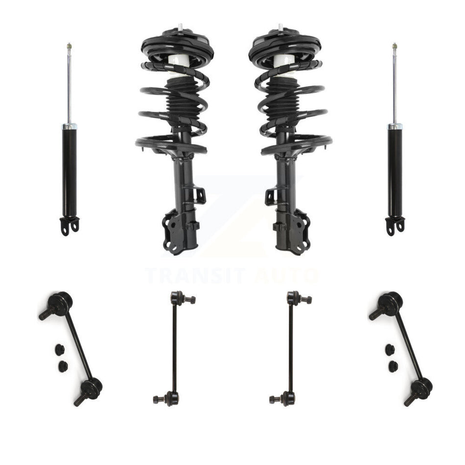 Front Rear Complete Strut Shock & TQ sway Bar Link Kit (8Pc) For Kia Rondo Optima KSS-107801