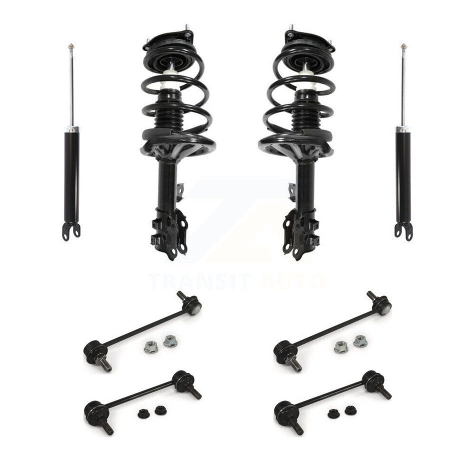 Front Rear Complete Strut Shock & TQ sway Bar Link Kit (8Pc) For Hyundai Elantra KSS-107802