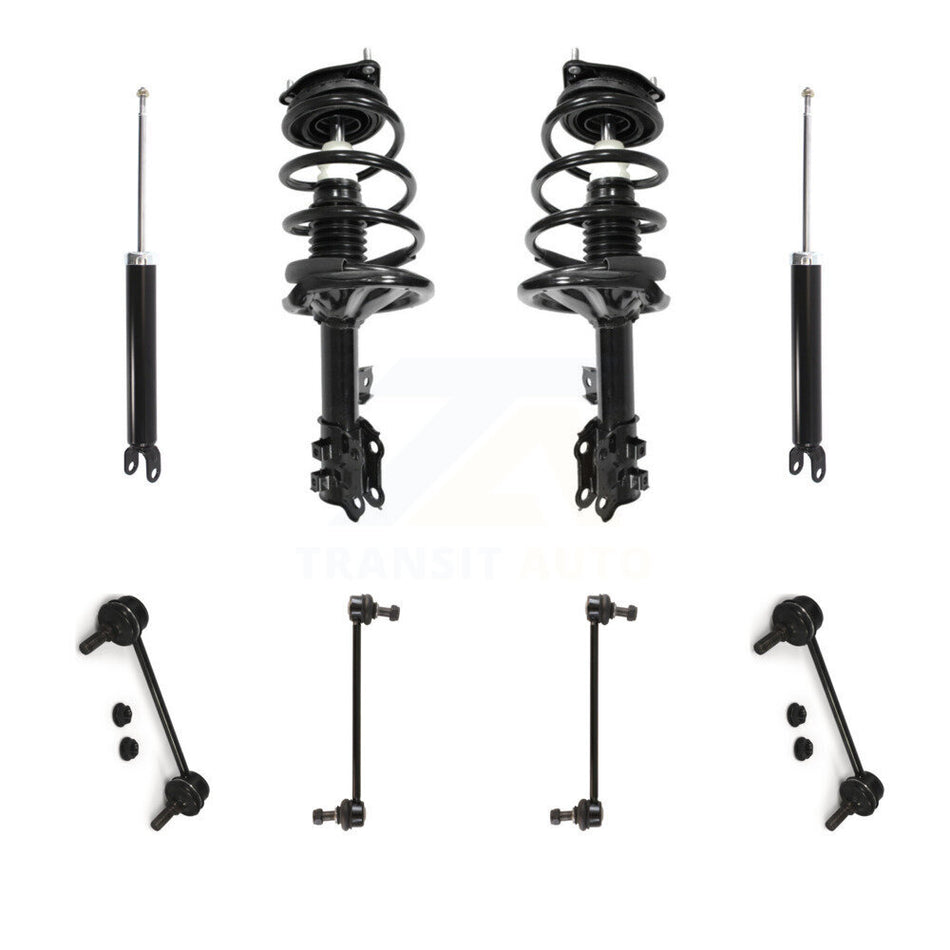Front Rear Complete Strut Shock & TQ sway Bar Link Kit (8Pc) For Hyundai Elantra KSS-107802