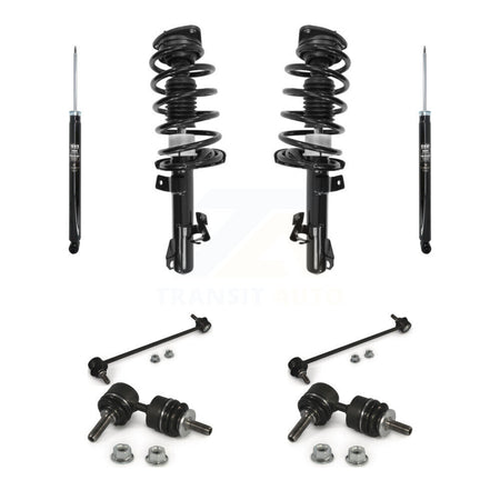 Front Rear Complete Strut Shock & TQ sway Bar Link Kit (8Pc) For 2012-2015 Mazda 5 KSS-107803