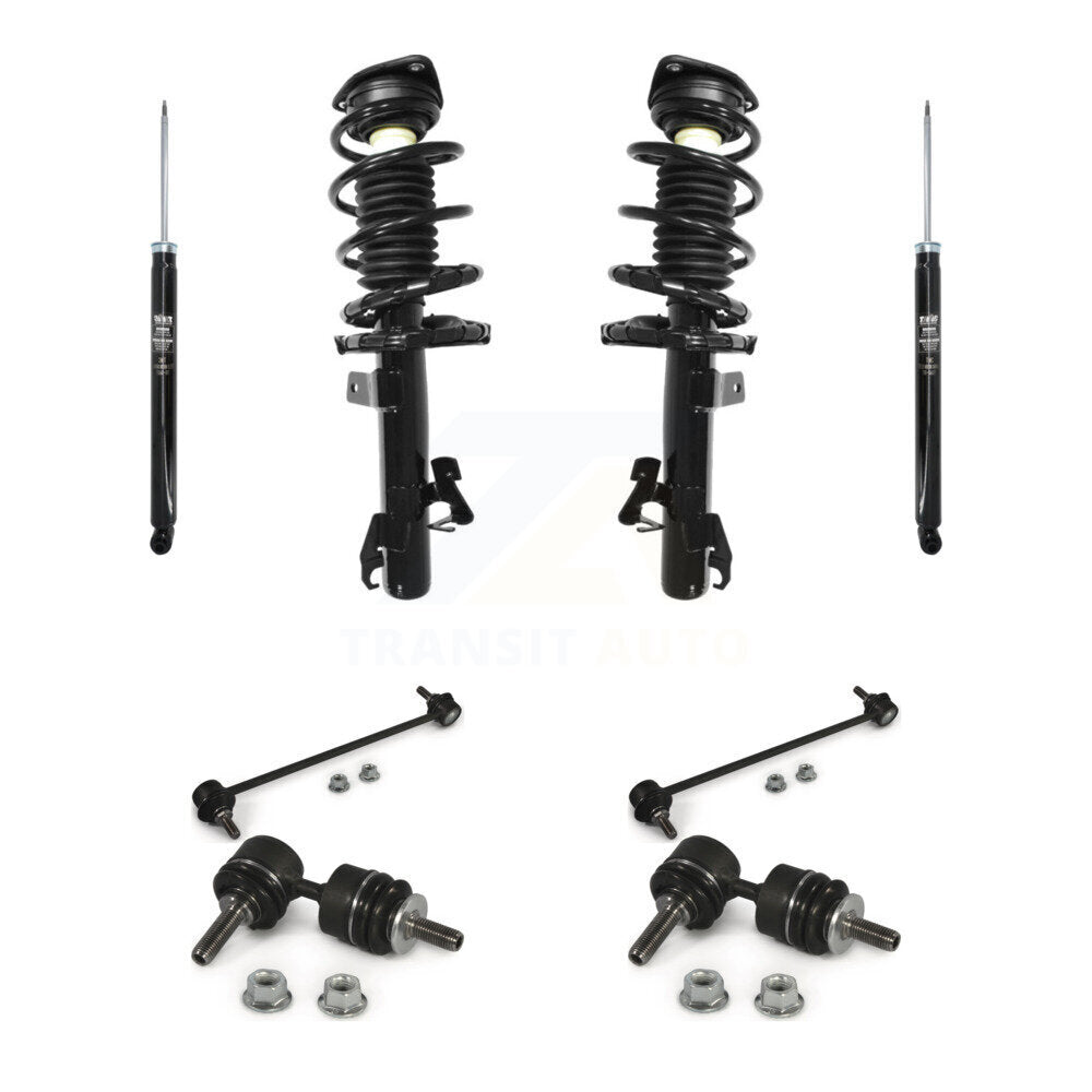 Front Rear Complete Suspension Strut Shock & TQ Bar Link Kit (8Pc) For Mazda 3 5 KSS-107804