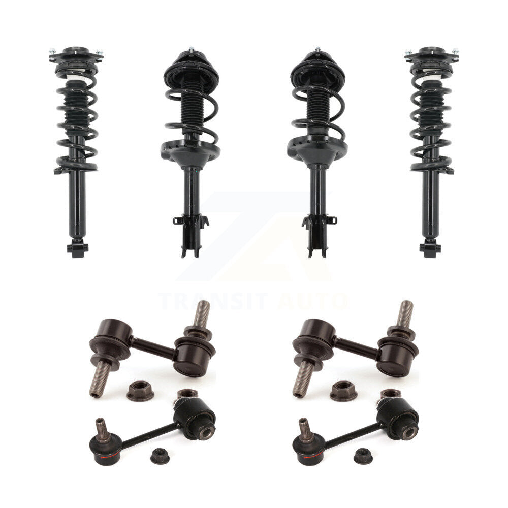 Front Rear Complete Strut & TOR sway Bar Link Kit (8Pc) For 2013-2014 Subaru Outback KSS-107805