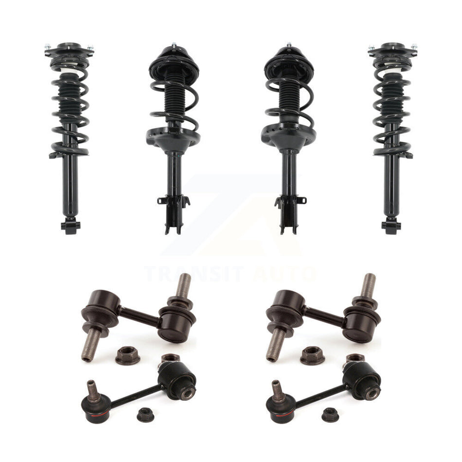 Front Rear Complete Strut & TOR sway Bar Link Kit (8Pc) For 2013-2014 Subaru Outback KSS-107805