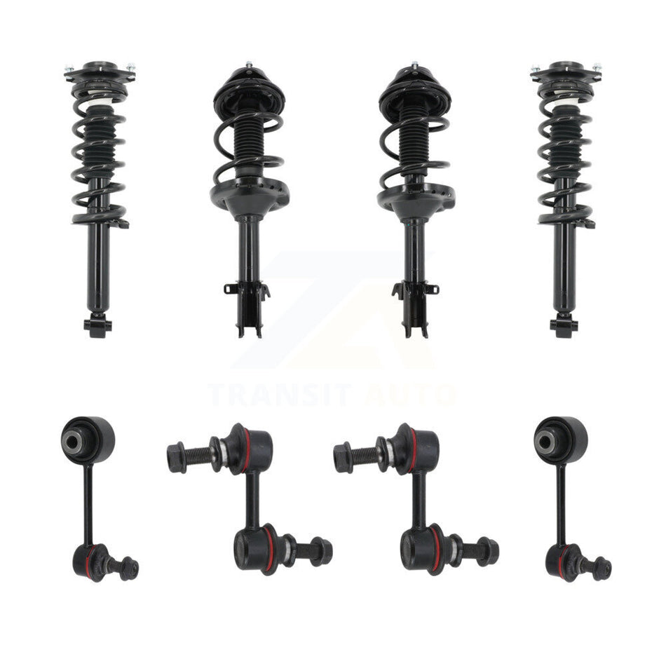 Front Rear Complete Strut & TOR sway Bar Link Kit (8Pc) For 2013-2014 Subaru Outback KSS-107805