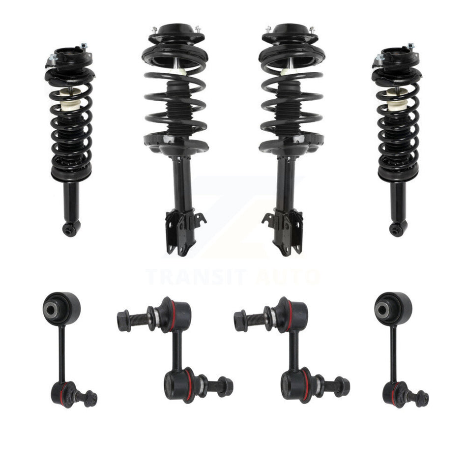 Front Rear Complete suspension Strut & TOR sway Bar Link Kit (8Pc) For Subaru Outback KSS-107806