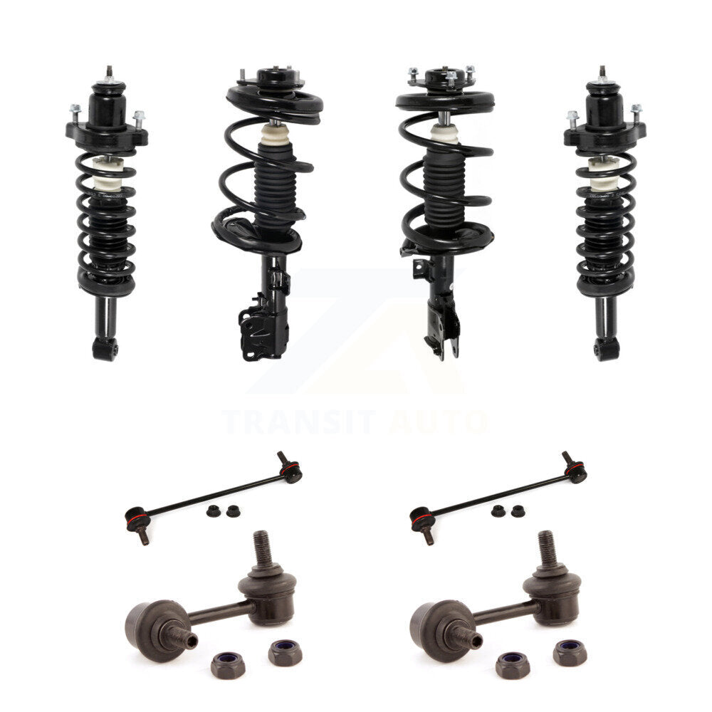 Front Rear Complete Strut & TOR Bar Link Kit (8Pc) For Mitsubishi Lancer GTS Models Only KSS-107808