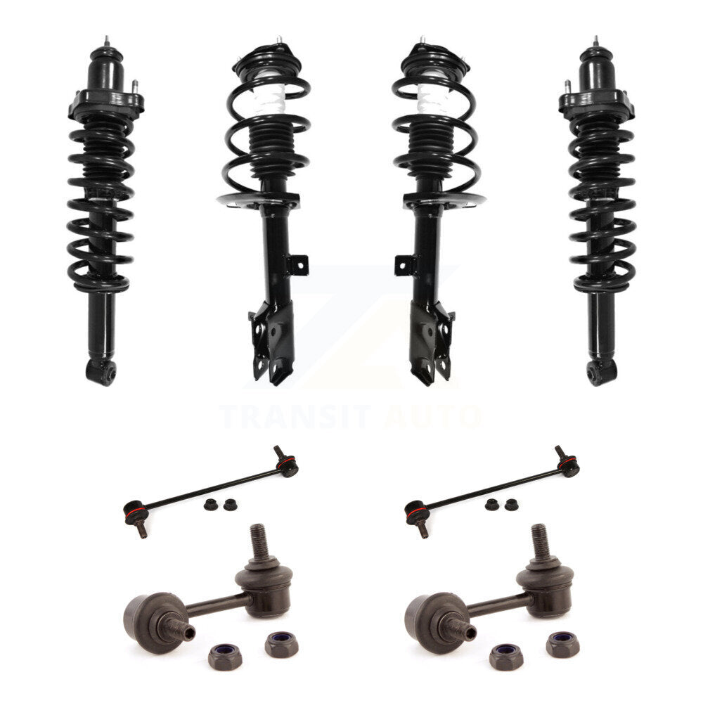 Front Rear Complete Strut & TOR Bar Link Kit (8Pc) For 2007-2009 Jeep Patriot Compass KSS-107811