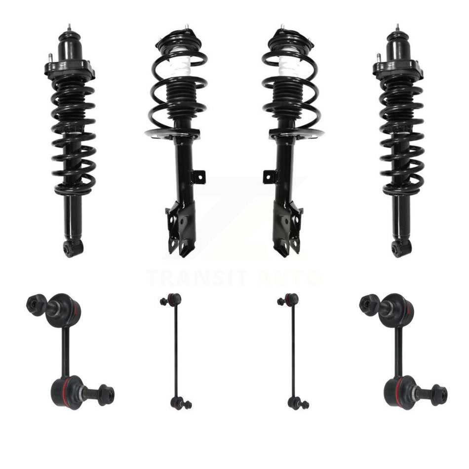 Front Rear Complete Strut & TOR Bar Link Kit (8Pc) For 2007-2009 Jeep Patriot Compass KSS-107811