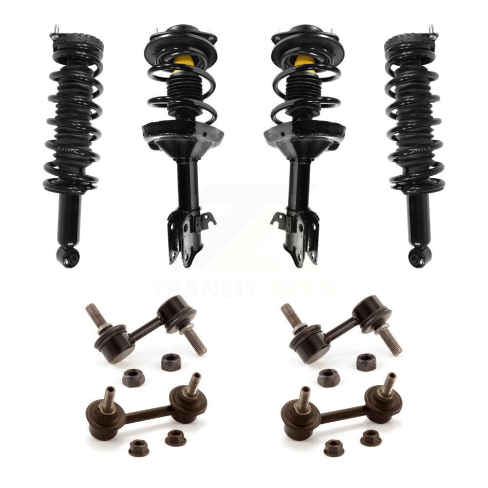 Front Rear Complete suspension Strut & TOR sway Bar Link Kit (8Pc) For Subaru Legacy KSS-107812