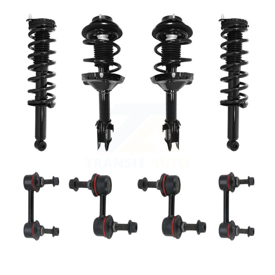 Front Rear Complete suspension Strut & TOR sway Bar Link Kit (8Pc) For Subaru Outback KSS-107816