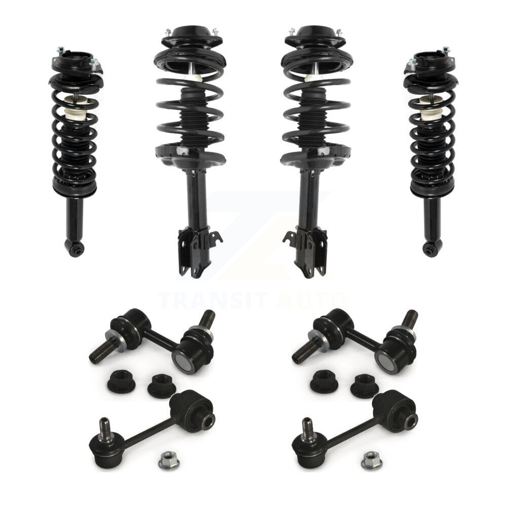 Front Rear Complete suspension Strut & TQ sway Bar Link Kit (8Pc) For Subaru Outback KSS-107819