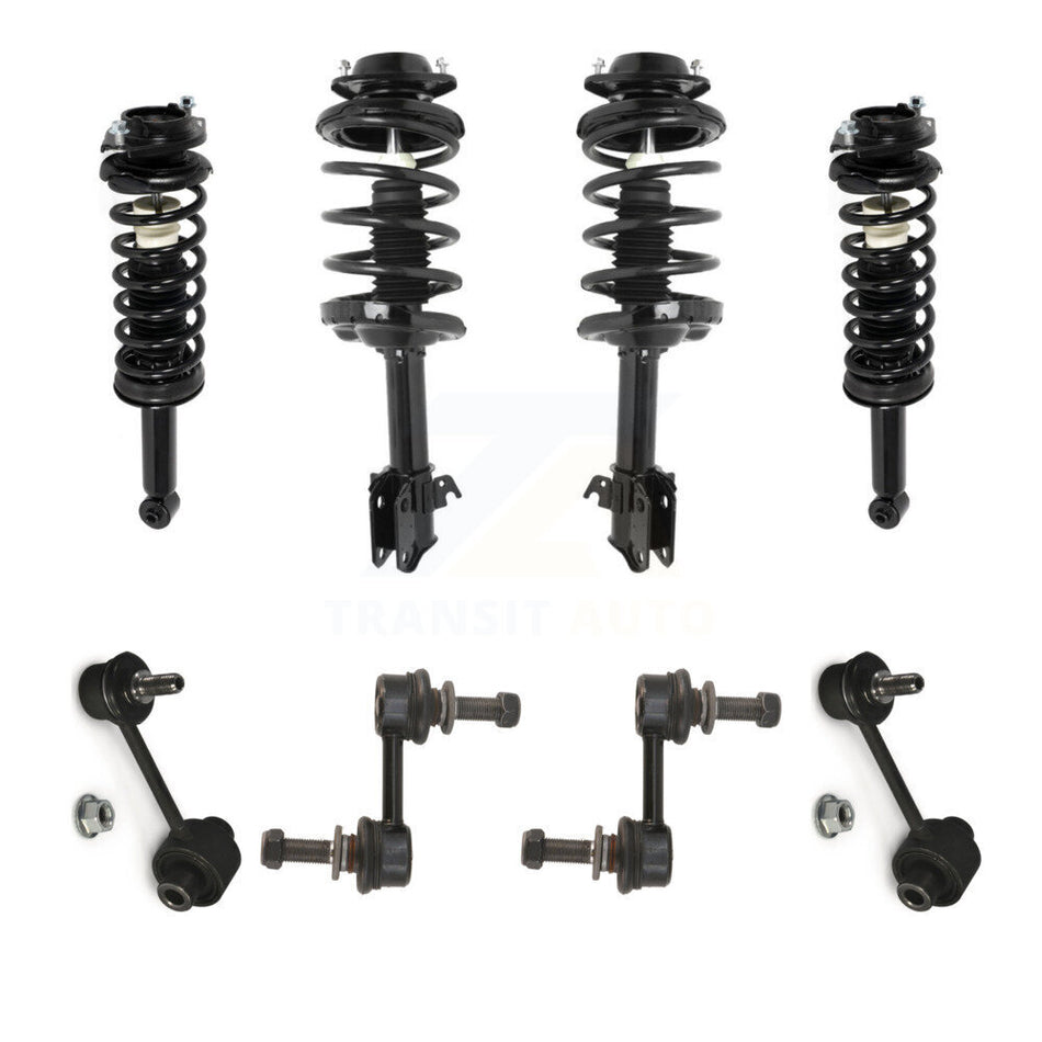 Front Rear Complete suspension Strut & TQ sway Bar Link Kit (8Pc) For Subaru Outback KSS-107819
