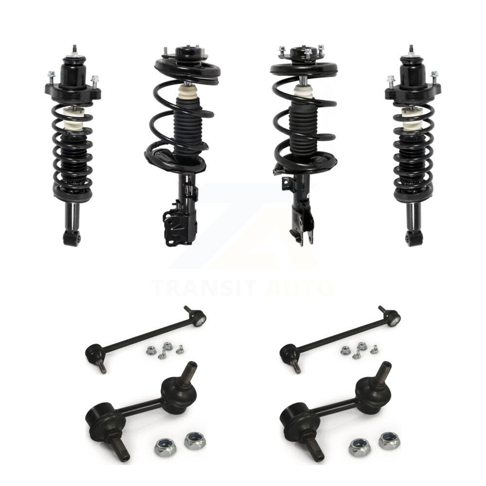 Front Rear Complete Strut & TQ Bar Link Kit (8Pc) For Mitsubishi Lancer GTS Models Only KSS-107820