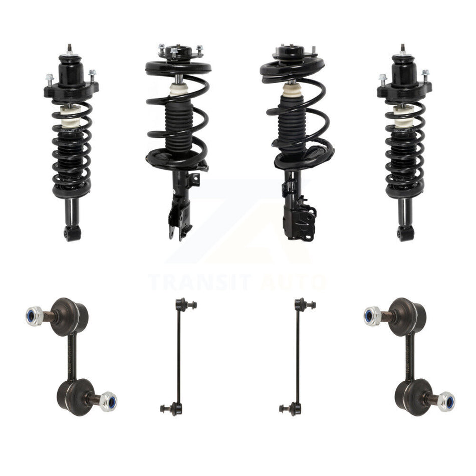 Front Rear Complete Strut & TQ Bar Link Kit (8Pc) For Mitsubishi Lancer GTS Models Only KSS-107820