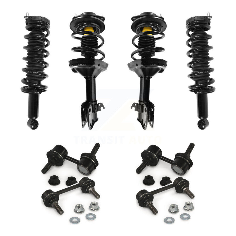 Front Rear Complete suspension Strut & TQ sway Bar Link Kit (8Pc) For Subaru Legacy KSS-107824