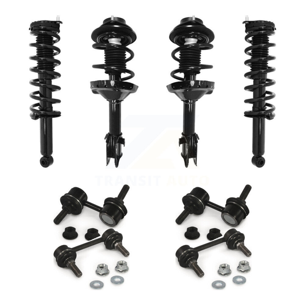 Front Rear Complete suspension Strut & TQ sway Bar Link Kit (8Pc) For Subaru Outback KSS-107826