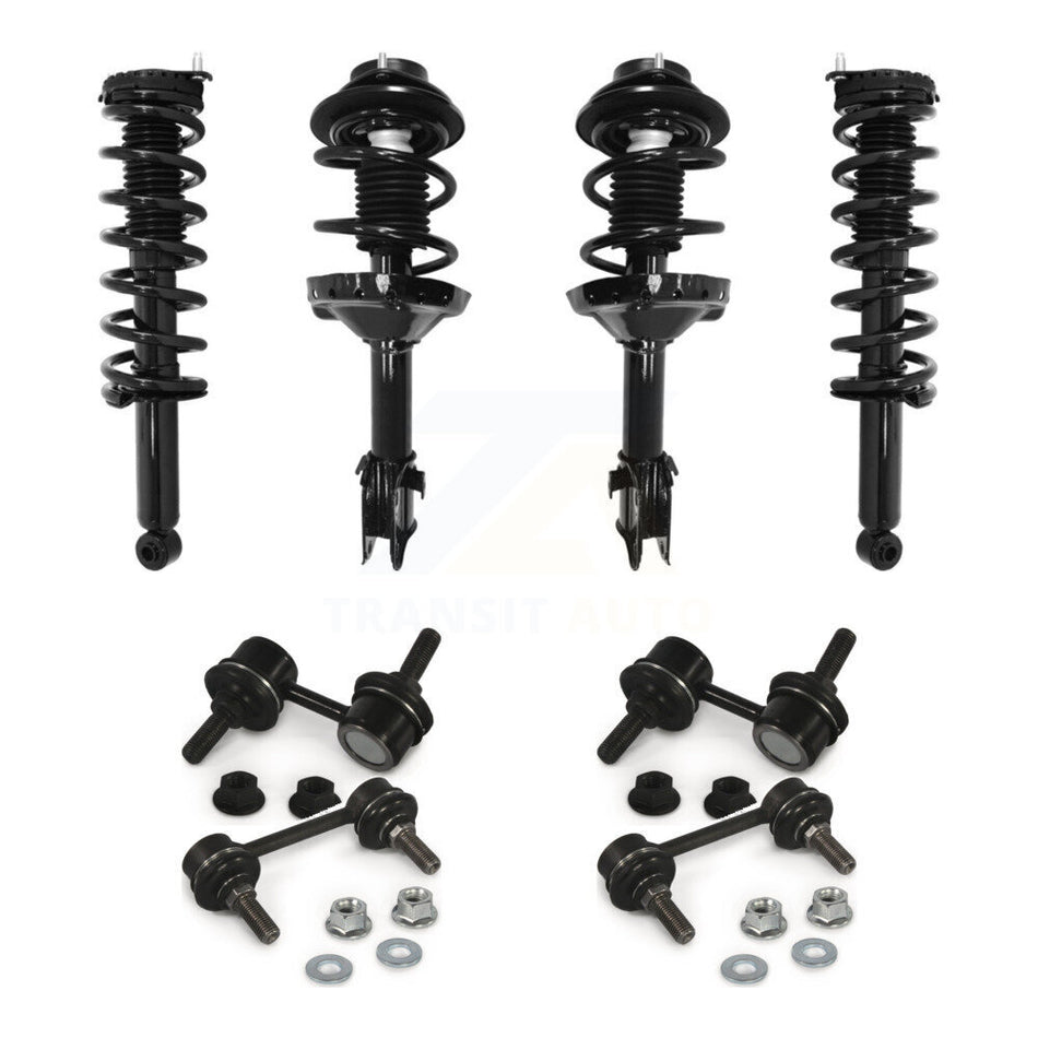 Front Rear Complete suspension Strut & TQ sway Bar Link Kit (8Pc) For Subaru Outback KSS-107826