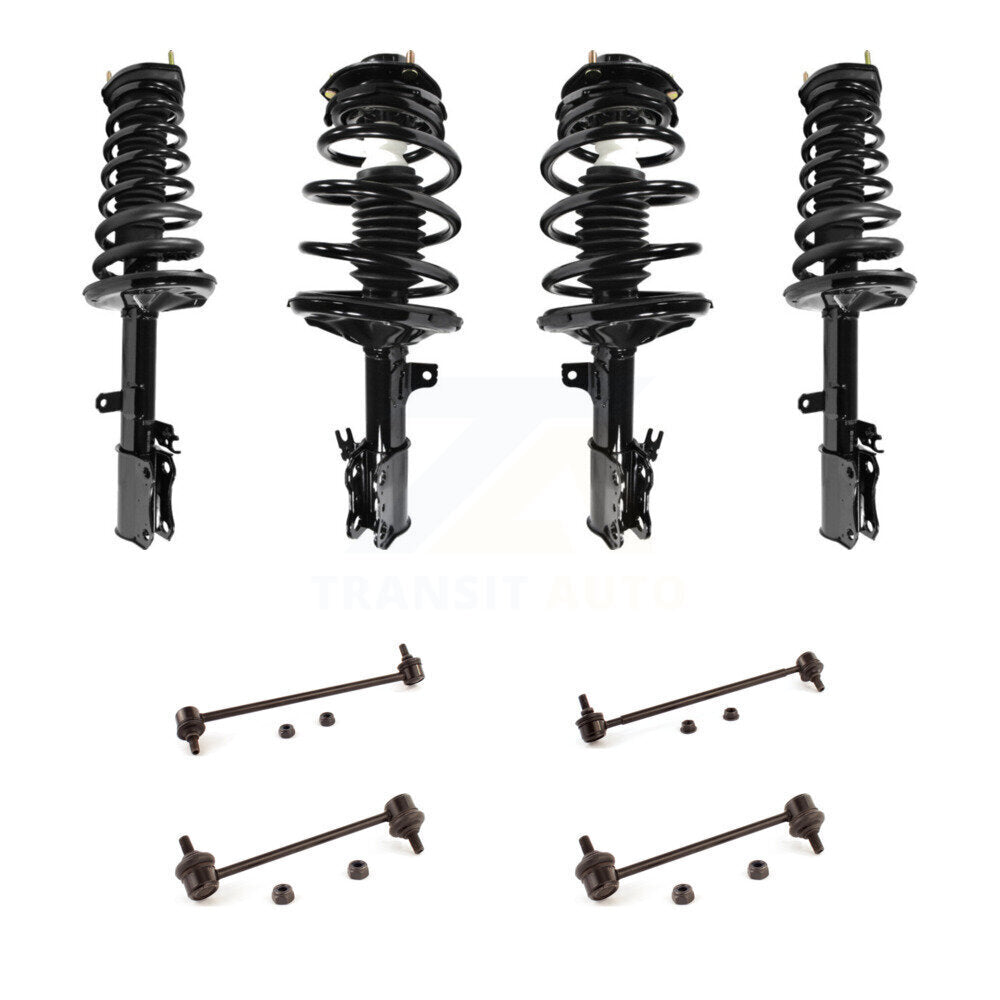 Front Rear Complete Strut & TOR Bar Link Kit (8Pc) For Toyota Camry Solara Avalon Lexus KSS-107829