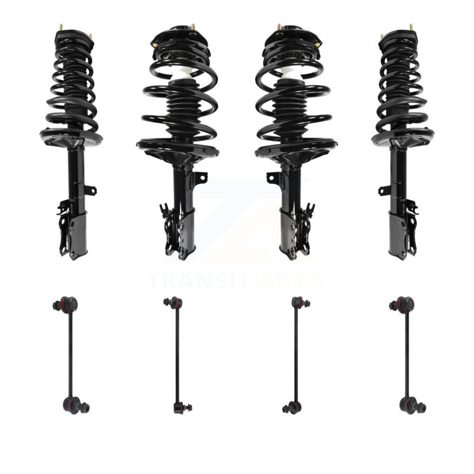 Front Rear Complete Strut & TOR Bar Link Kit (8Pc) For Toyota Camry Solara Avalon Lexus KSS-107829