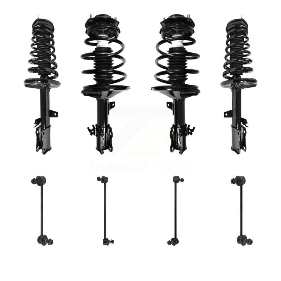 Front Rear Complete suspension Strut & TOR Bar Link Kit (8Pc) For Toyota Camry Solara KSS-107830
