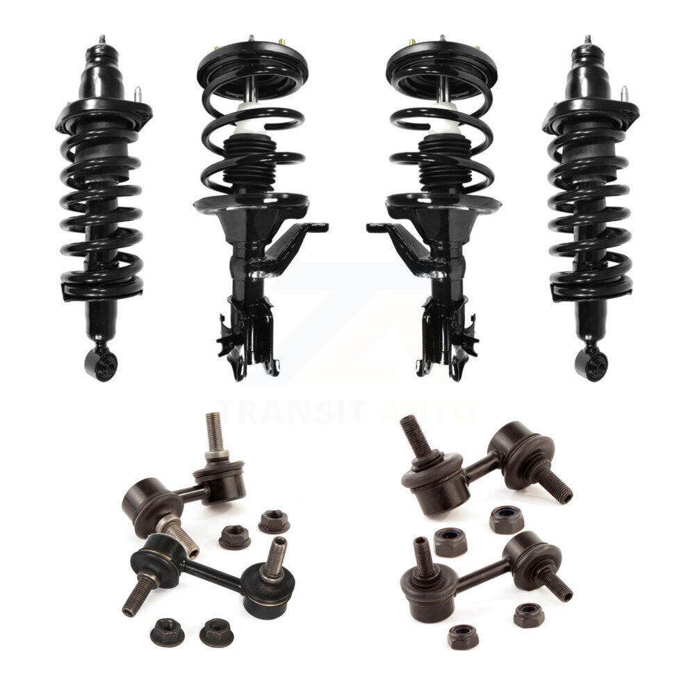 Front Rear Complete suspension Strut & TOR sway Bar Link Kit (8Pc) For Honda Civic KSS-107833