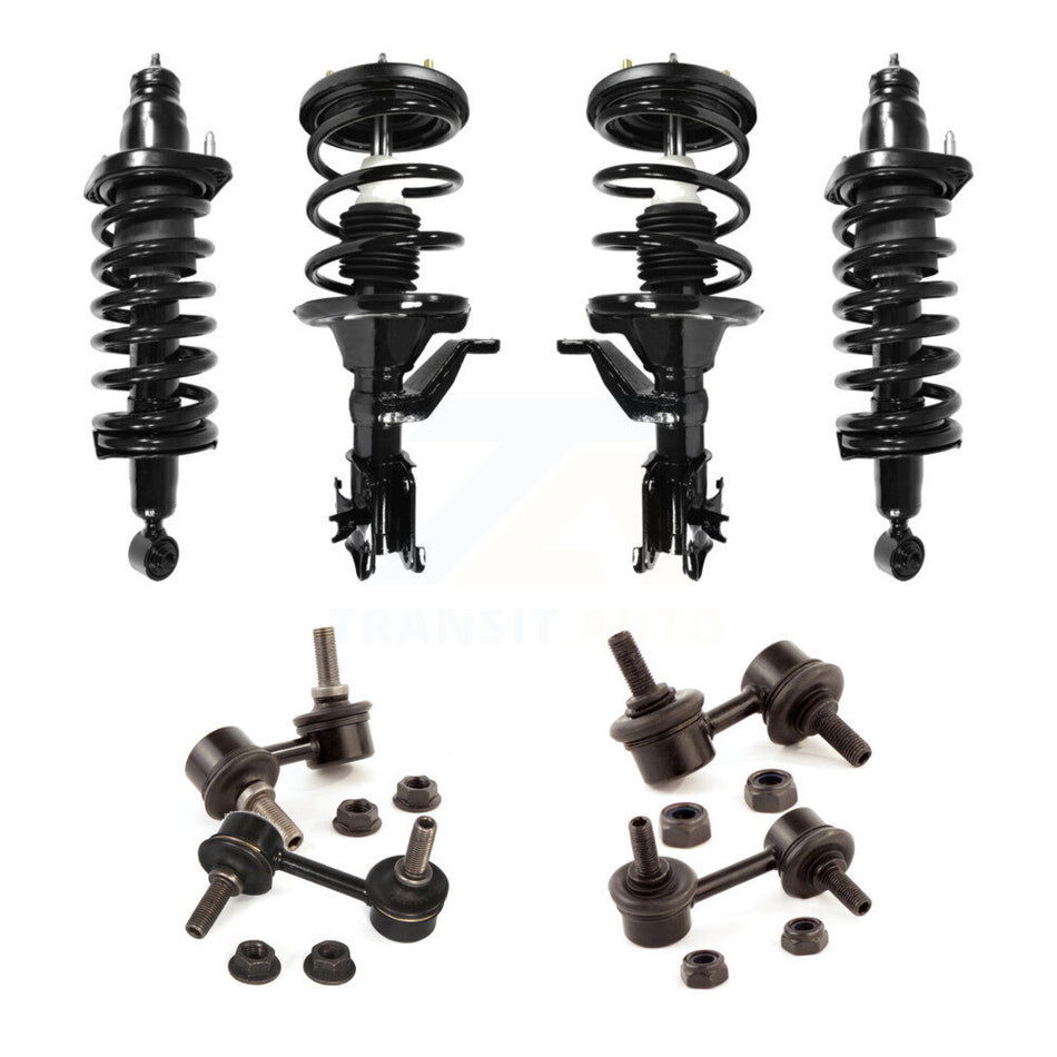 Front Rear Complete suspension Strut & TOR sway Bar Link Kit (8Pc) For Honda Civic KSS-107833