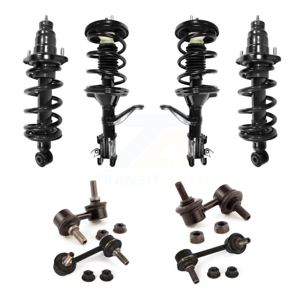 Front Rear Complete suspension Strut & TOR sway Bar Link Kit (8Pc) For Honda Element KSS-107834