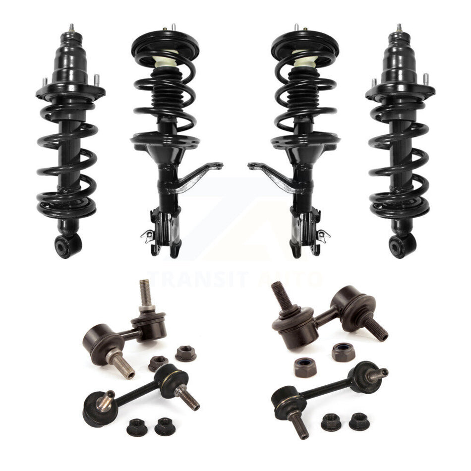 Front Rear Complete suspension Strut & TOR sway Bar Link Kit (8Pc) For Honda Element KSS-107834